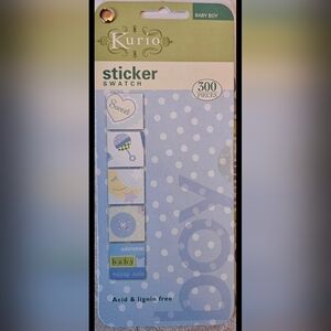 Kurio Baby Boy Stickers, 300 Stickers Per Book, Acid and Lignin Free